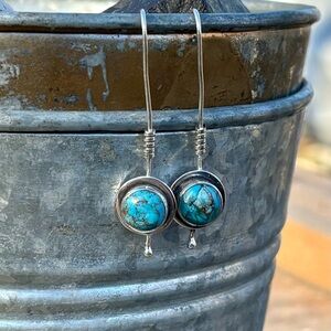 NEW! Blue Copper Turquoise Earrings